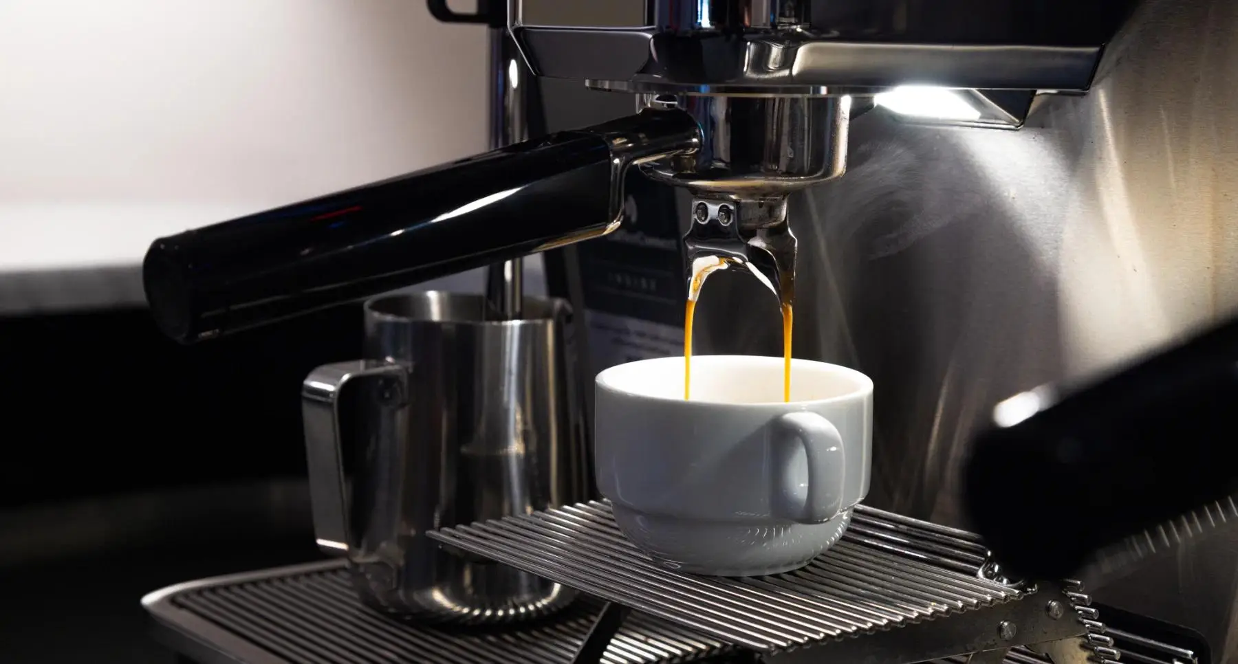 An image of an espresso machine at Café Markelius